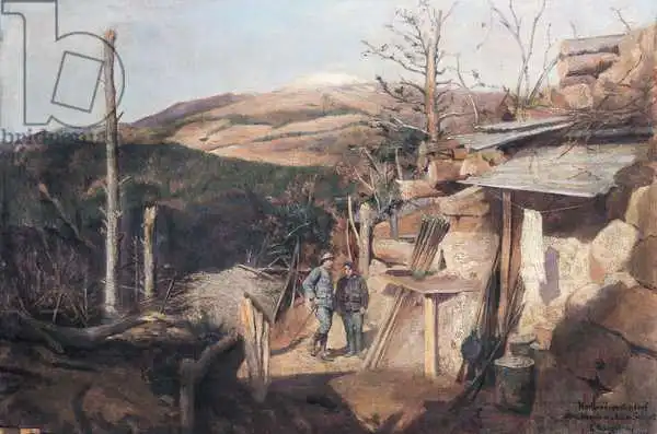 Bourgain, Gustave: Hartmanswillerkopf, View from Roche-Sermet