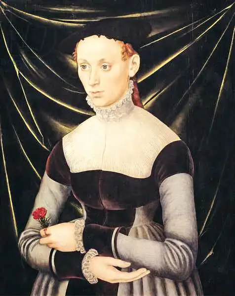 Cranach, Lucas: Frau mit einer Nelke