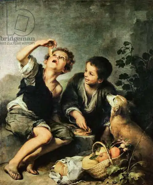 Murrilo, Bartolome: Children Eating a Pie, 1670-75