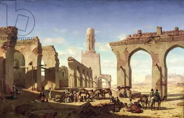 Marilhat, Prosper Georges Antoine: Ruinas de la mezquita del califa El Haken, El Cairo