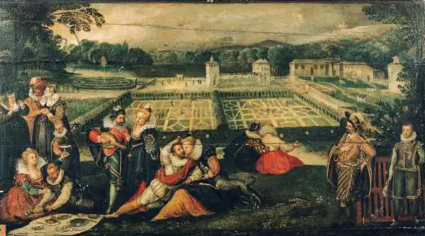 Flemish school (17th century): A Picnic in a Park