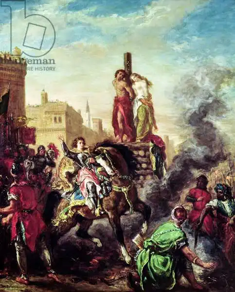 Delacroix, Eugene: Olinda and Sophronia on the Pyre, from 