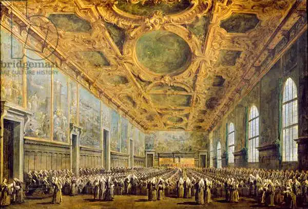 Guardi, Francesco: The Doge of Venice Thanking the Council, after 1775