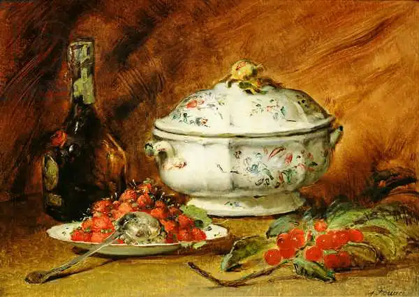 Fouace, Guillaume Romain: Still Life with a Soup Tureen