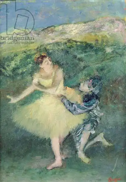 Degas, Edgar: Arlecchino e Colombina, 1886-90 ca.