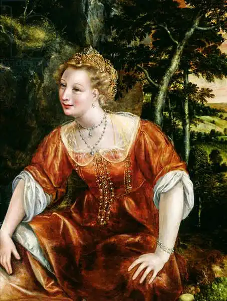 Massys, Quentin: Young Girl in a Landscape