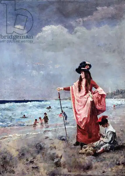 Stevens, Alfred Émile Léopold: On the Beach