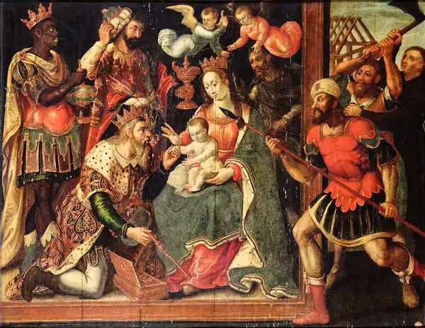 Flemish school (17th century): The Image of the Adoration of the Magi Destroyed by Iconoclasts