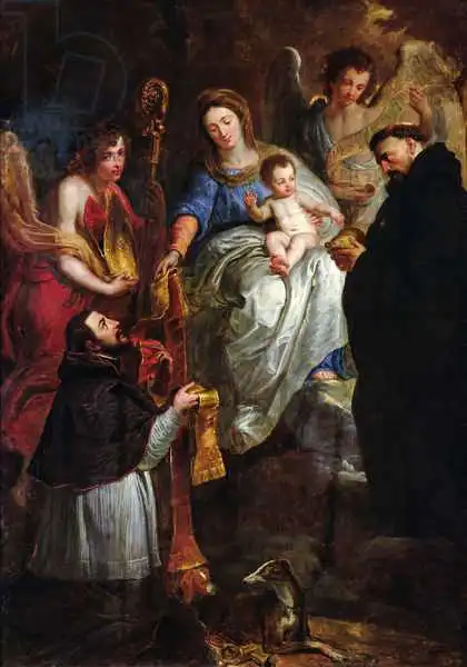Quellinus, Erasmus: The Virgin Giving a Stole to St. Hubert