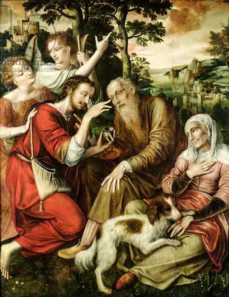 Massys, Quentin: Tobias Curing his Father