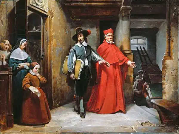 Jacquand, Claude: A Cardinal Looking for Ribera in his Studio in Naples