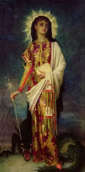 Herbert or Hebert, Antoine Auguste Ernest: St. Margaret Slaying the Dragon