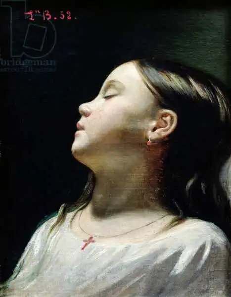 Bonnat, Leon Joseph Florentin: Young Girl Sleeping
