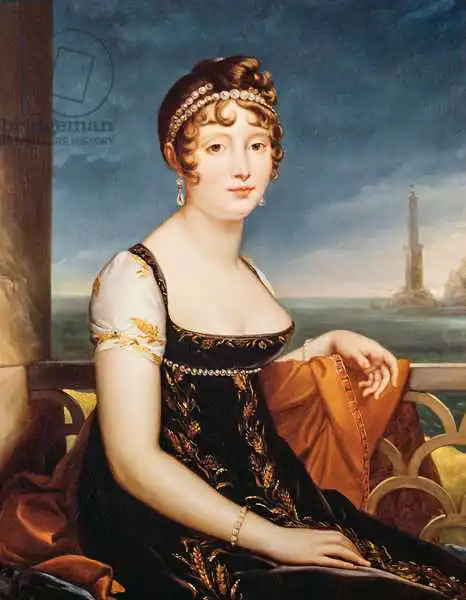 Gerard, F. P. Simon: Portrait of Caroline Bonaparte, Queen of Naples