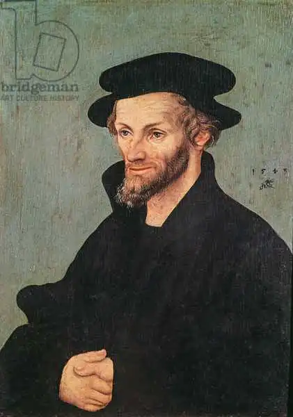 Cranach, Lucas: Porträt von Philipp Melanchhon (1497-1560) 1543