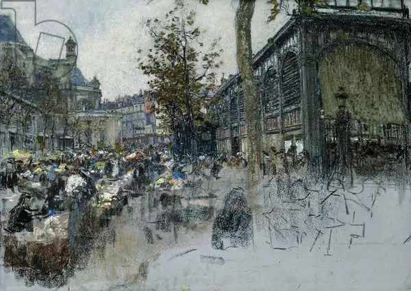 Lhermitte, Léon Augustin: Study for Les Halles