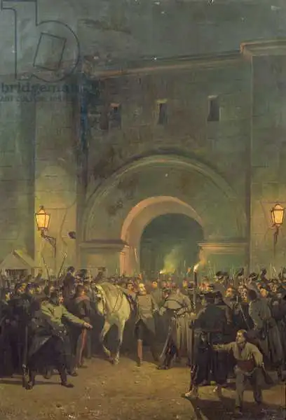 Didier, Jules: Liberación de los presos políticos de la cárcel de Mazas, 21 de enero de 1871