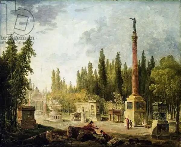 Robert, Hubert: The Garden of the Musee des Monuments Francais, 1795-1808