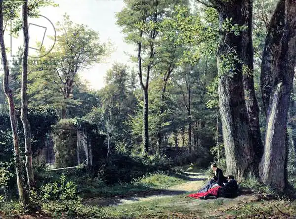 Cibot, Edouard: View of Bellevue near Meudon