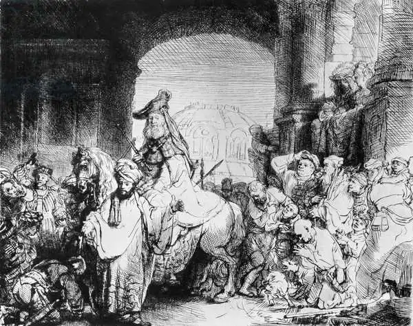 Rembrandt, van Rijn: The Triumph of Mordecai