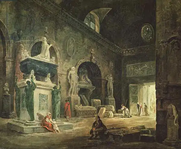 Robert, Hubert: View of a Gallery in the Musee des Monuments Francais