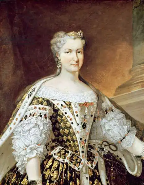 Loo, Carle Van: Portrait of Maria Leszczynska, Queen of France and Navarre