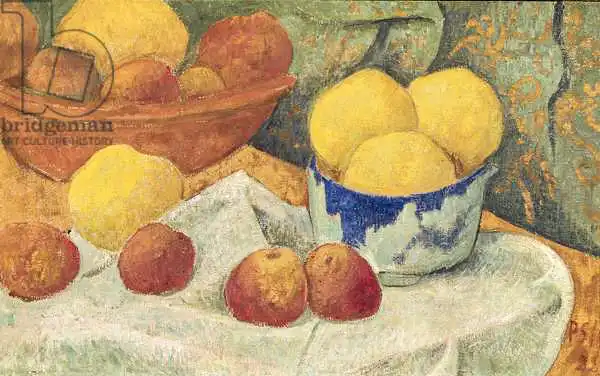 Sérusier, Paul: Apples with a Blue Dish