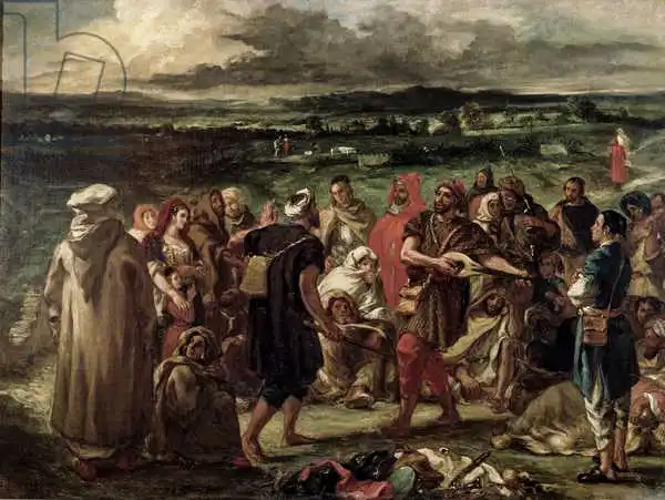 Delacroix, Eugene: Comediantes o bufones árabes