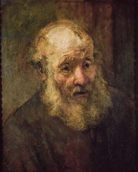 Rembrandt, van Rijn: Head of an Old Man