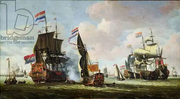 Storck, Abraham: The Arrival of Michiel Adriaanszoon de Ruyter (1607-76) in Amsterdam