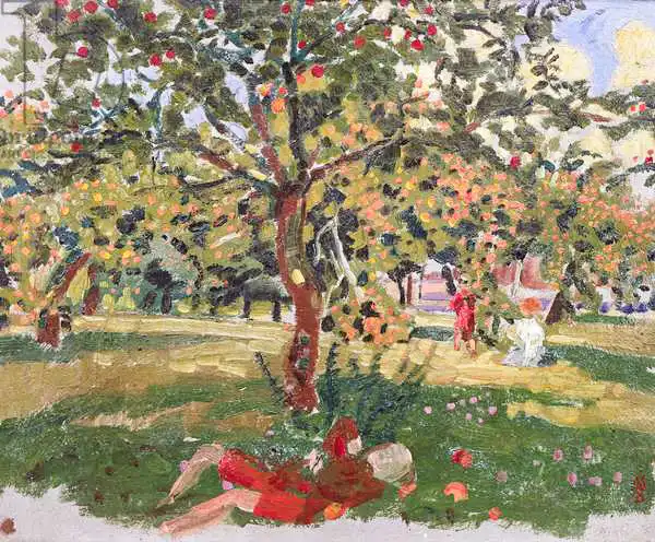 Denis, Maurice: A Child Asleep Under an Apple Tree