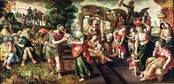 Vos, Maarten de: Eliezer and Rebecca at the Well