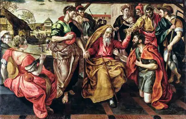 Vos, Maarten de: Eliezer Asking for Rebecca to Marry Isaac