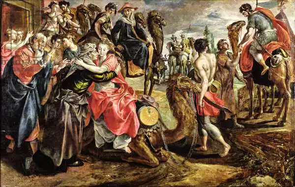 Vos, Maarten de: Rebecca Bidding Farewell to her Family