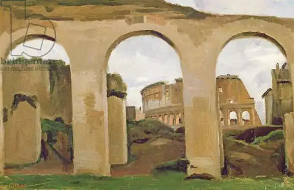 Corot, J. B. Camille: The Colosseum, seen through the Arcades of the Basilica of Constantine