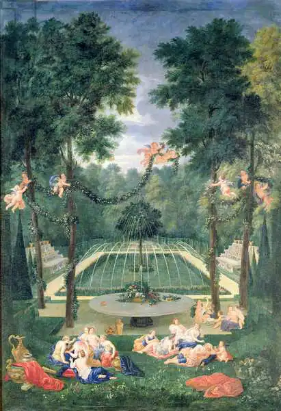 Cotelle, Jean, the younger: Groves of Versailles, view of the Marais with Venus and Echo