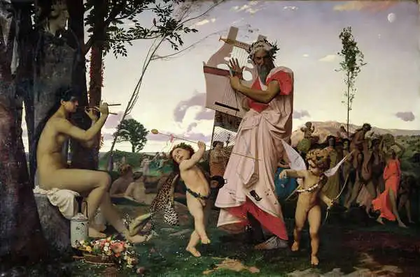 Gérôme, Jean-Léon: Anacreon, Bacchus and Aphrodite