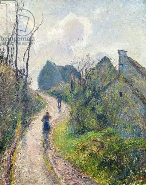 Pissarro, Camille: Road climbing to Osny