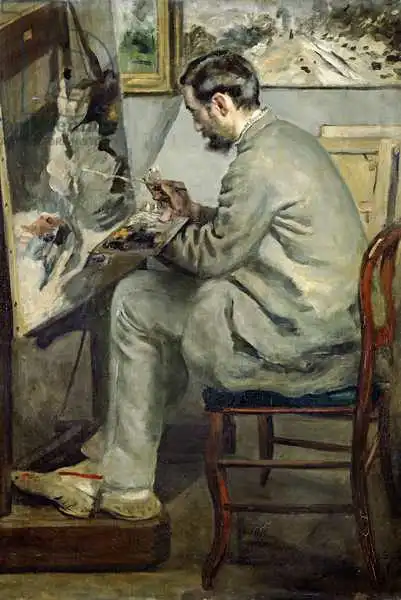 Renoir, Auguste: Frederic Bazille in seiner Staffelei
