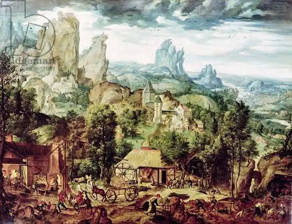 Bles, Herri met de: Landscape with Forge