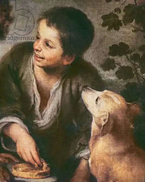 Murrilo, Bartolome: Detail of Children Eating a Pie, 1670-75