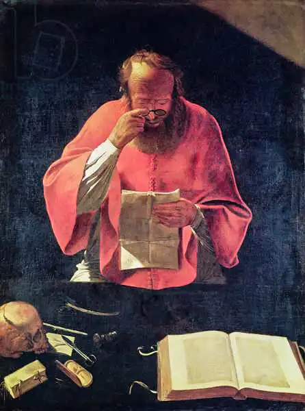 Tour, Georges de la: Lectura de San Jerónimo