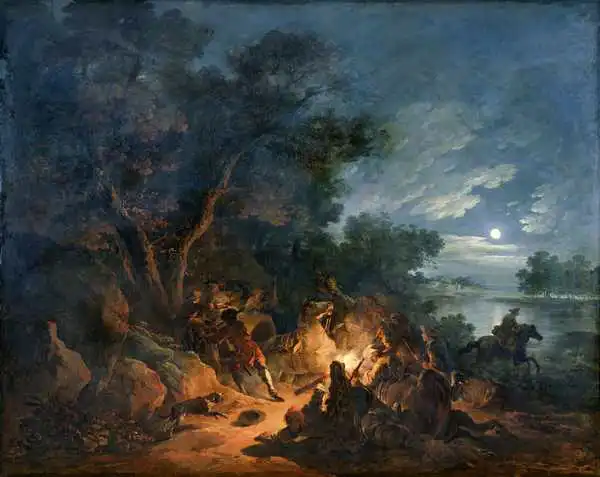 Loutherbourg, Philippe: Attack by Robbers at Night