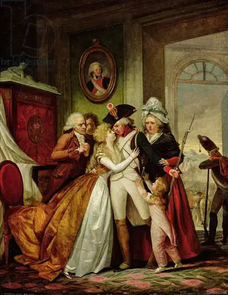 Watteau, Francois Louis Joseph: The Departure of the Volunteers