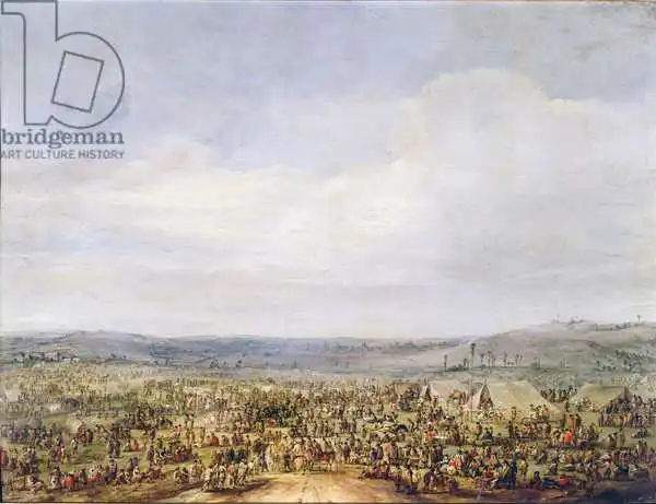 Hoecke, Robert van den: Military Encampment