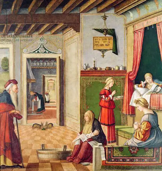 Carpaccio, Vittore: The Birth of the Virgin, 1504-08