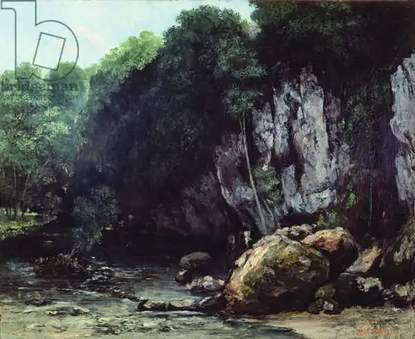 Courbet, Gustave: Le flux de la caverne noire