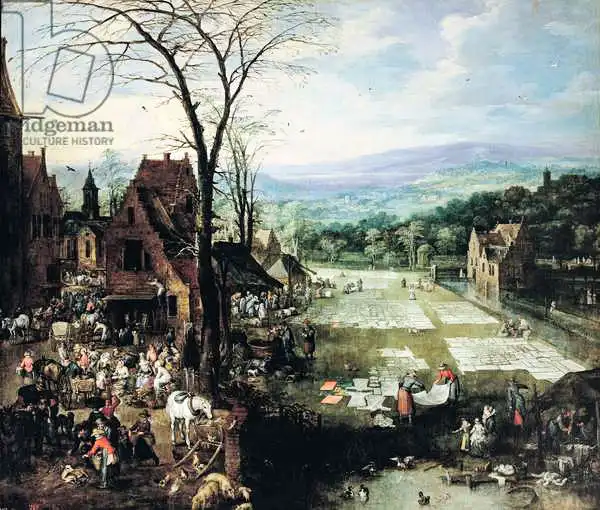 Momper, Joos de, the younger: Marché et sol de blanchiment, 1620-22