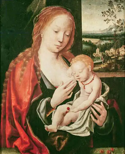 Cleve, Joos van: Virgin and sleeping Child