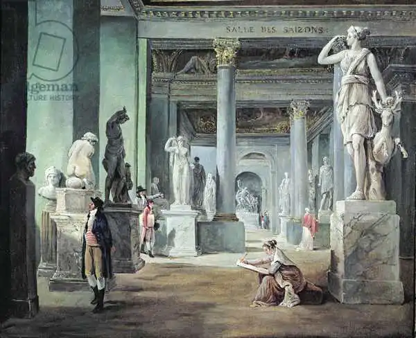 Robert, Hubert: Die Salle des Saisons im Louvre
